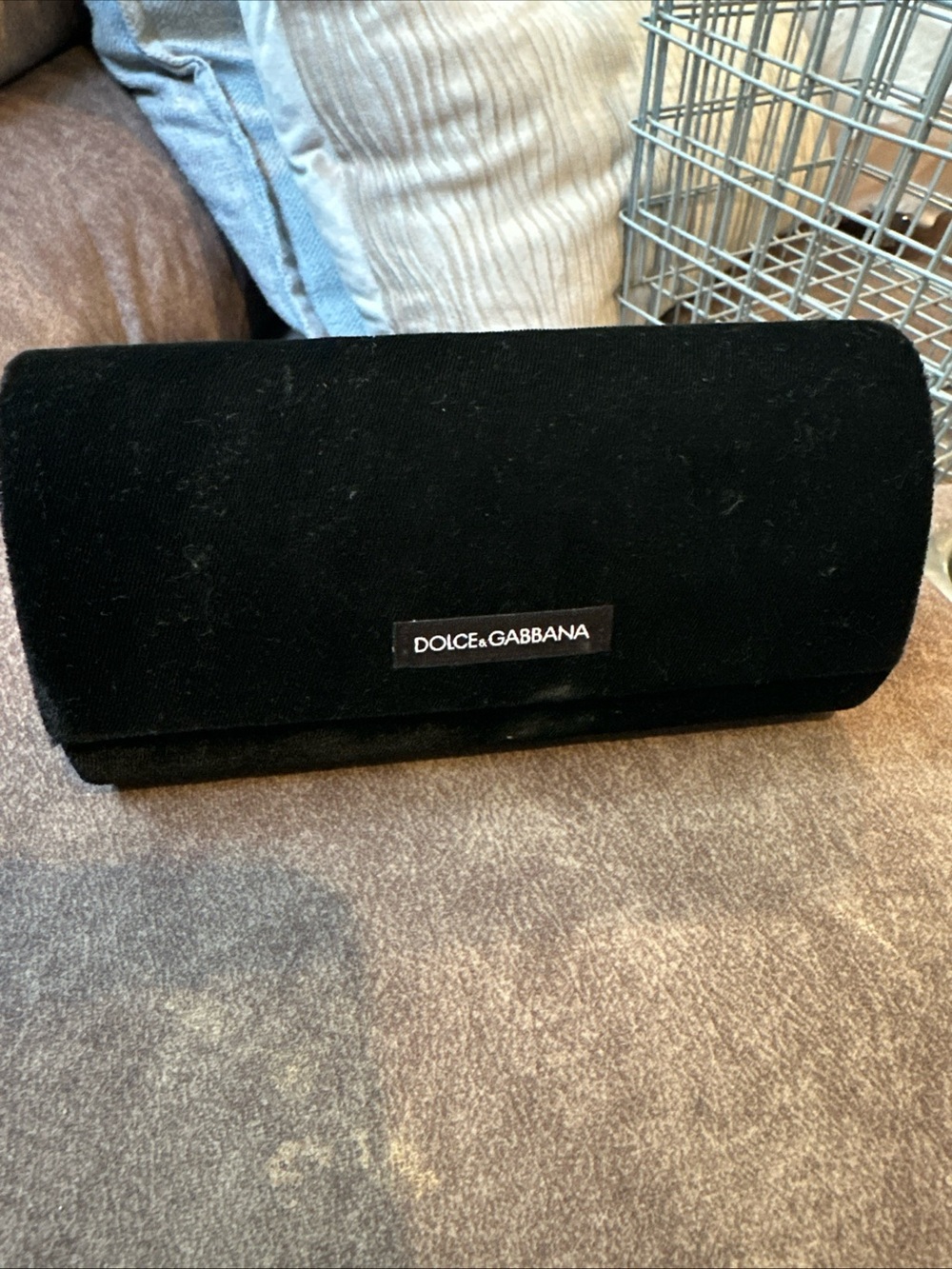 Dolce & Gabbana Black Velvet Sunglasses Case
